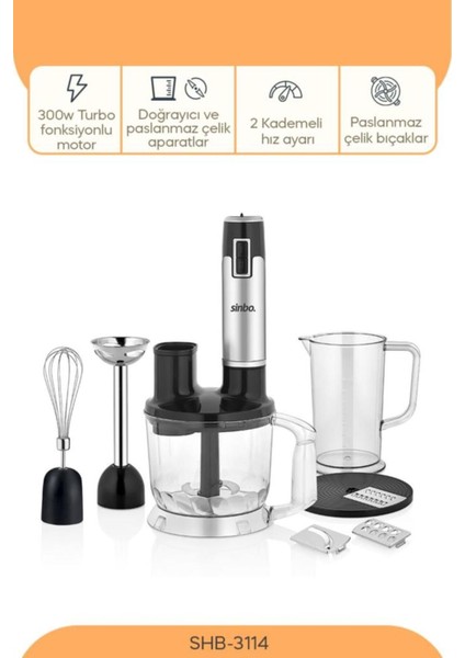 Siyah Çok Fonksiyonlu 1000W Blender Seti, Hızlı ve Kolay Kullanım