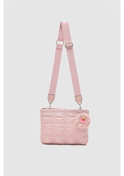 Puff Kumaş Kolon Saplı Fermuarlı Nikel Aksesuarlı Çapraz Çanta indirimleri