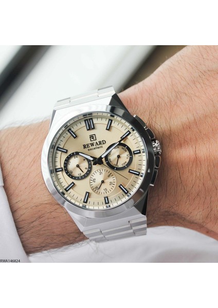 RWA146824 Krem Kadran Çelik Erkek Kol Saati fiyatları