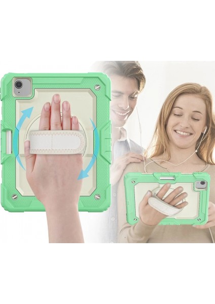 iPad Pro 11 (2020) Kılıf Strap New Tablet Kapak - Yeşil fiyatları