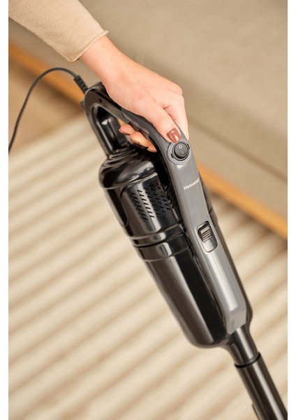 Çift Fonksiyonlu Kablolu Dikey Elektrikli Süpürge, Şık Siyah Renk indirimleri