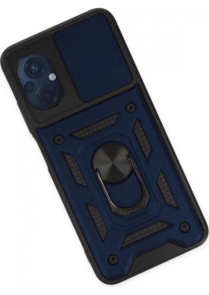 Xiaomi Poco M5 Kılıf Pars Lens Yüzüklü Silikon - Lacivert modelleri
