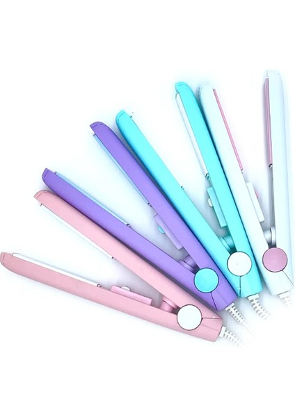 Taşınabilir Mini Saç Düzleştirici, Saklama Kutulu, Pembe, Kolay Kullanım