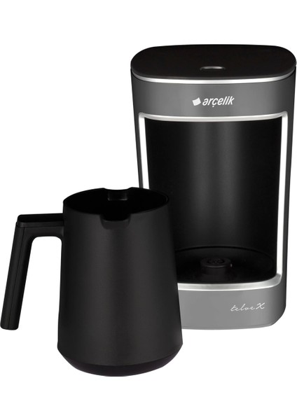 Antrasit Renkli Elektronik Kahve Makinesi, Pratik ve Şık Tasarım fırsatları