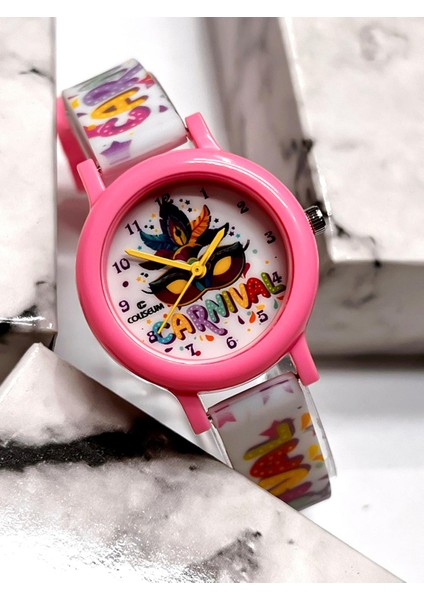 Renkli ve Figürlü Özel Kutulu Çocuk Kol Saati FT.CLS.CK07