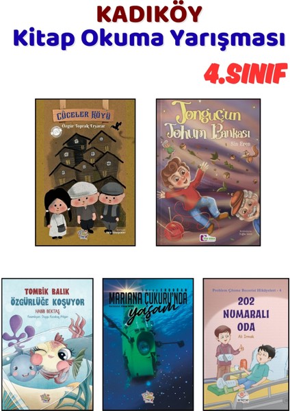 Kadıköy Kitap Okuma Yarışması 4.sınıf Kitapları, 5 Kitap Set, 4.sınıf Masal Öykü