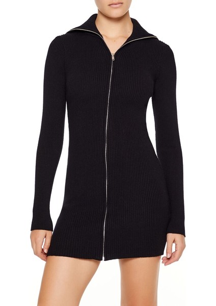 Fermuarlı Triko Mini Elbise fırsatları