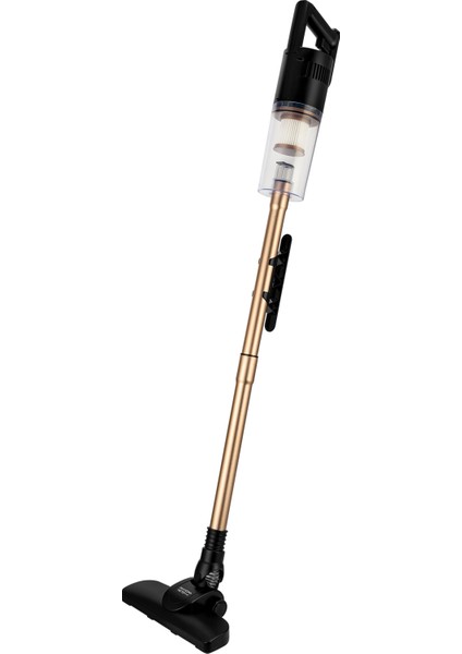 Dik Pratik Süpürge 500W, Hepa Filtre, Toz Hazneli, Çelik Boru, Gold Renk indirimleri