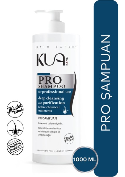 Pro Şampuan Derin Temizlik ve Kimyasal Işlem Öncesi Saç Hazırlığı 1000ML
