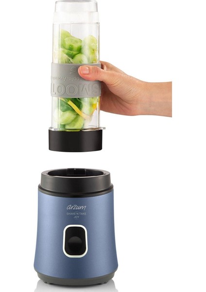Mavi Shake'n Take Joy Kişisel Blender, Pratik ve Şık Tasarım, Kolay Kullanım