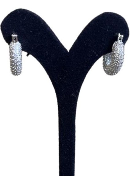 Zirkon Taşlı Su Yolu Model Minimal Çelik Halka Küpe fırsatları