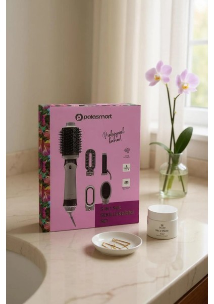 5 In 1 Hava Üflemeli Seramik Saç Şekillendirici Set, Çok Fonksiyonlu ve Güçlü Tasarım fiyatları