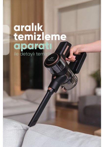 Yüksek Emişli, Katlanabilir Dikey Şarjlı LED Ekranlı Hafif Süpürge fiyatları