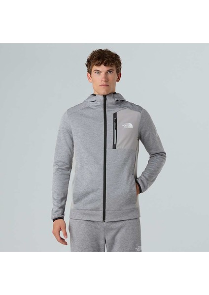 Mountain Athletics Fleece Erkek Gri Kapüşonlu Ceket
