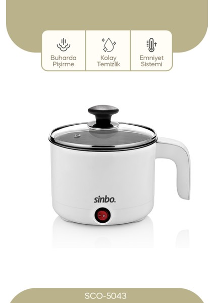 Çok Fonksiyonlu Buharlı Pişirici Beyaz - Sağlıklı ve Pratik Yemek Hazırlama Aracı