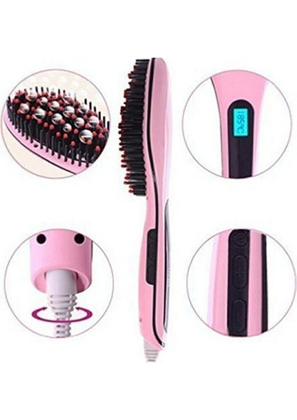 Pembe Saç Düzleştirici Tarak HQT-906 ve HQL-906, Şık ve Kullanışlı Saç Bakım Ürünü fiyatları