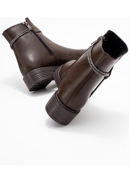 Taşlı Sade Bot KAHVE CİLT fırsatları