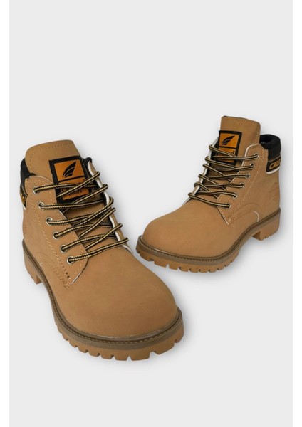 Unisex Kışlık Soğuk Geçirmez Kaydırmaz Taban Günlük Bağcıklı Bot Camel modelleri