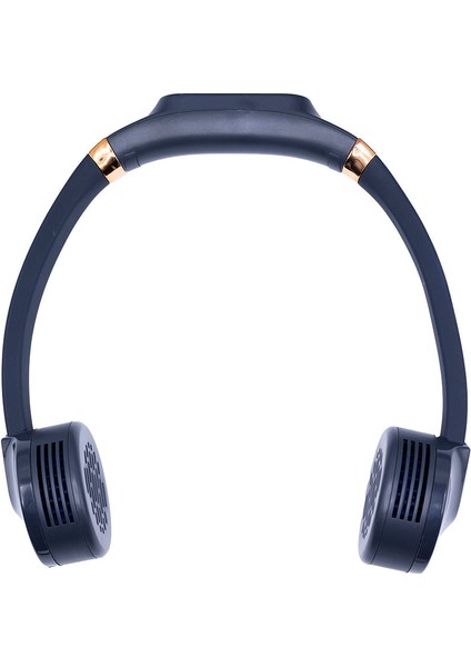 Lacivert Taşınabilir ve Şarjlı Boyun Fanı- Built-In 2000MAH Neck Fan Nave Blue