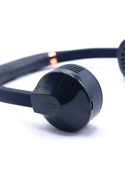 Lacivert Taşınabilir ve Şarjlı Boyun Fanı- Built-In 2000MAH Neck Fan Nave Blue fiyatları