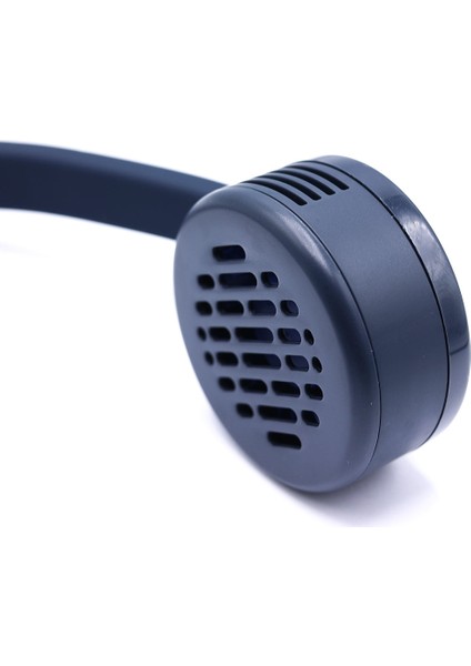 Lacivert Taşınabilir ve Şarjlı Boyun Fanı- Built-In 2000MAH Neck Fan Nave Blue modelleri