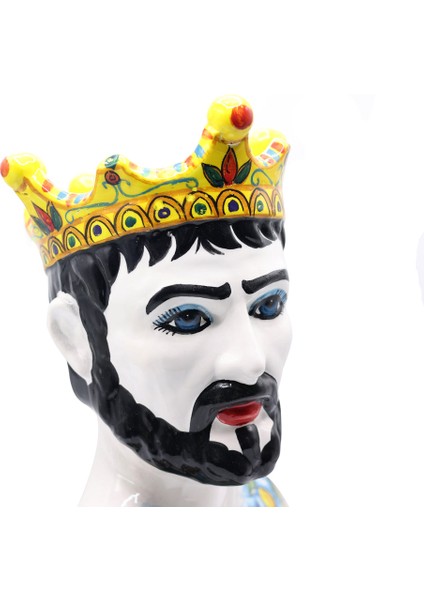 Moor Dekoratif Kral Büst Heykel fırsatları