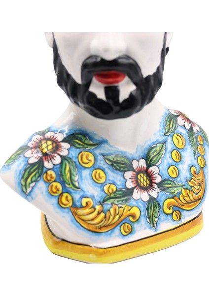 Moor Dekoratif Kral Büst Heykel indirimleri