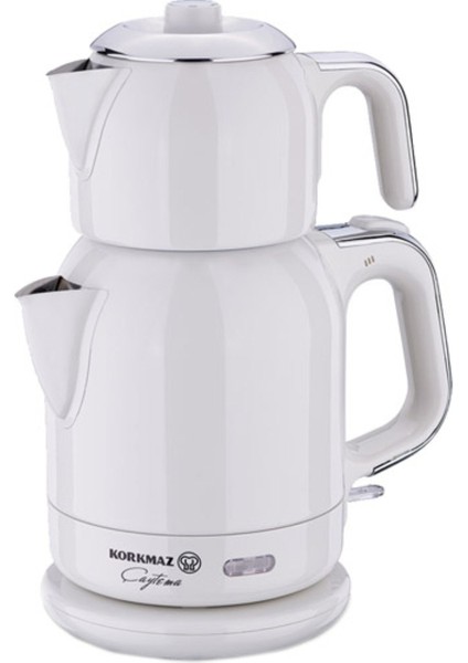 A331-08 Elektrikli Çaydanlık, Vanilya Krom, Beyaz, Şık ve Pratik Kullanım