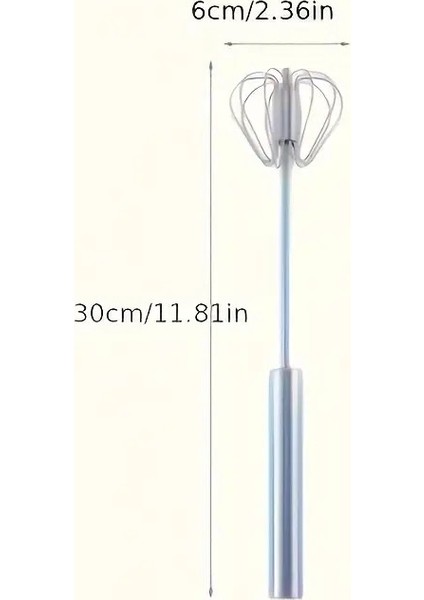 Pratik Paslanmaz Çelik Büyük Basmalı Otomatik Çırpıcı Metal Çırpıcı 1 Adet Uzunluk 30 cm modelleri