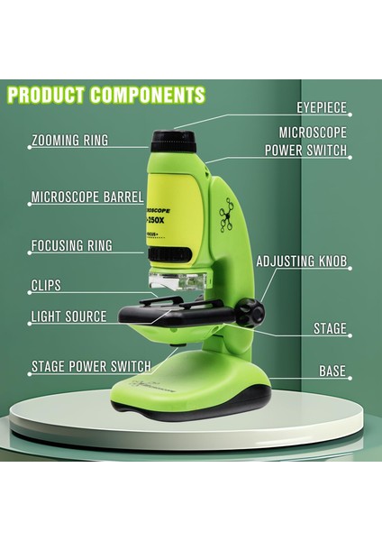 Mini Mikroskop Oyuncak Bilim Keşif Deney Seti modelleri