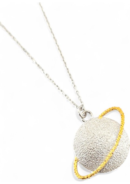 Satürn Kolye | 925 Ayar Gümüş modelleri