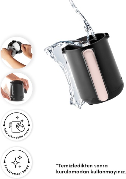 Aromalı Türk Kahve Makinesi, 10 Fincan Kapasiteli, Krem Renkli, Ikili Set