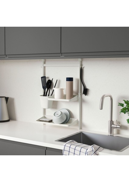 Duvar Rayı, Beyaz, 45/65X45,7 Cm, Kutulu ve 2 Düzenleyicili fiyatları