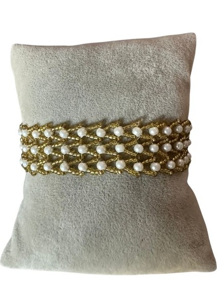 1350 El Yapımı Incili Kum Boncuk Bileklik