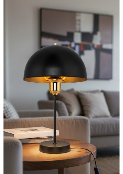 Roma Siyah Dekoratif Abajur