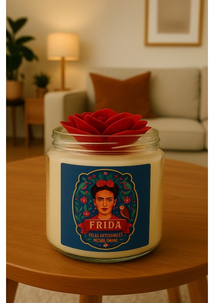 Frida Kahlo Koleksiyon Mum–ilham Veren Kadınlar Serisi, %100 Doğal , El Yapımı, Dekoratif & Kokulu fiyatları