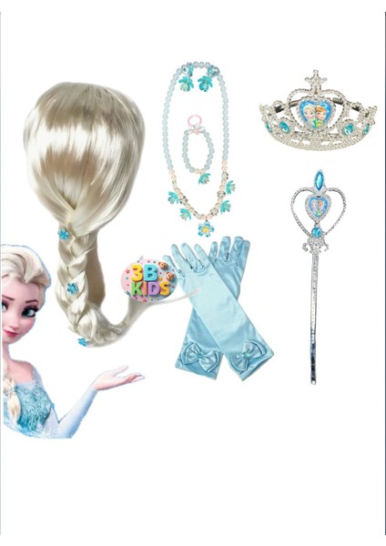 Elsa Frozen Peruk Seti