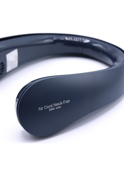 Lacivert Taşınabilir ve Şarjlı Boyun Fanı- Built-In 2000MAH Neck Fan Nave Blue modelleri
