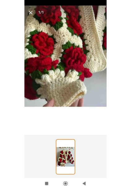 3boyutlu Güllü Hırka modelleri