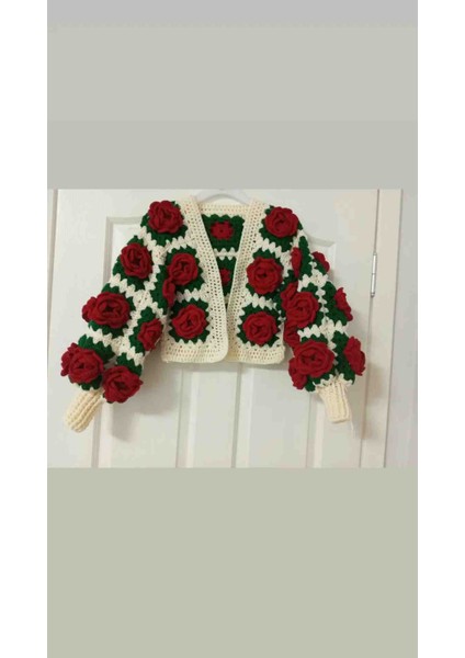 3boyutlu Güllü Hırka