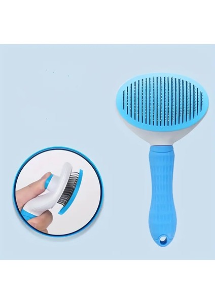 1 Adet Kedi Köpek Pet Bakım Fırçası - Saçlar Için Kolay Temizlik Yüzen Tarak (Renkli)