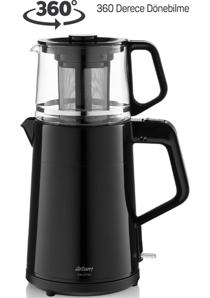 Dreamtea Çay Makinesi 1650W Siyah AR3134, Pratik ve Şık Kullanım modelleri