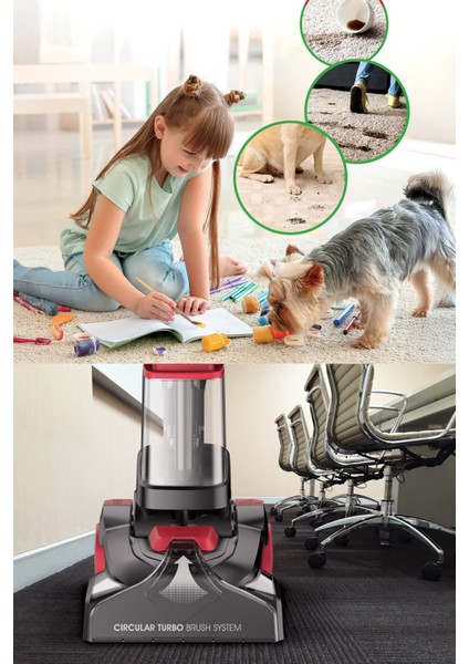 Dikey Süpürge ve Halı Temizleme Başlığı, Leke Çıkarma, Kırmızı fiyatları