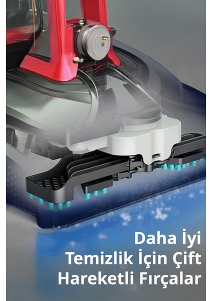 Dikey Süpürge ve Halı Temizleme Başlığı, Leke Çıkarma, Kırmızı indirimleri