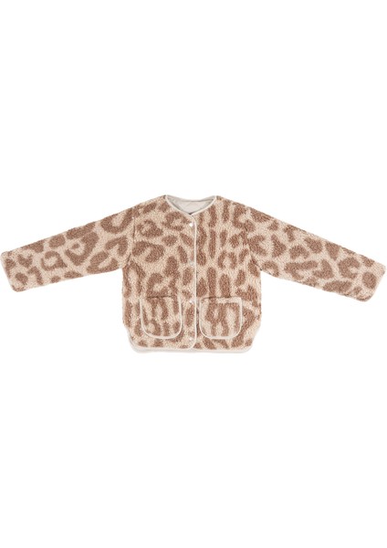 Leopar Çift Taraflı Ceket Çocuk