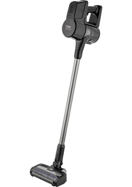 Koyu Mavi Şarjlı Dikey Süpürge, Hafif ve Güçlü Temizlik Aracı