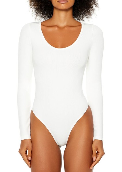 Dikişsiz Uzun Kollu Bodysuit
