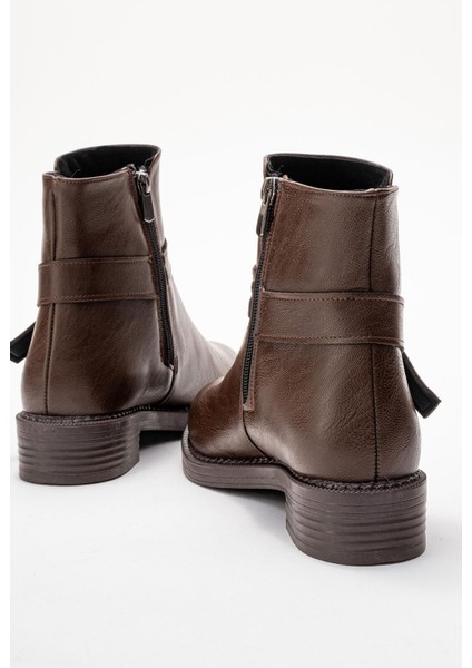 Yan Tokalı Kadın Bot Kahve Cilt fırsatları