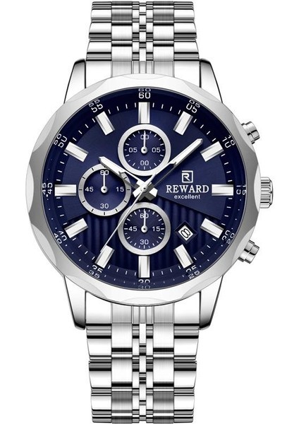 RWA147173 Lacivert Kadran Çelik Erkek Kol Saati