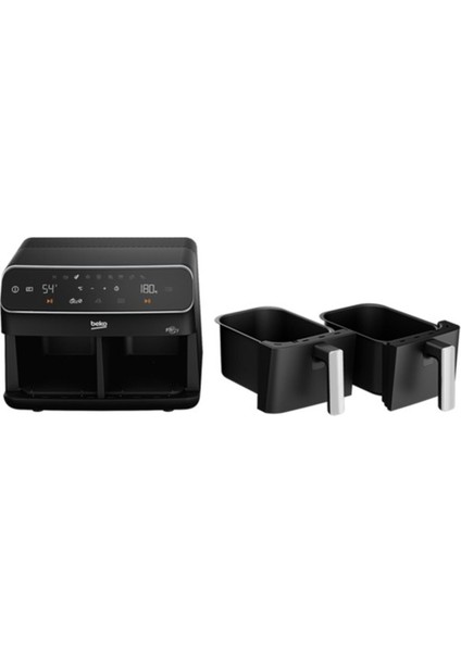 Çift Hazneli Az Yağlı Hava Kızartma Makinesi, Siyah fırsatları